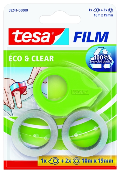 TESA Ruban eco&clear Mini 19mmx10m 582410000 vert 2 pcs